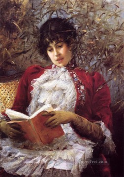 魅惑的な女性小説 ジュリアス・ルブラン・スチュワート Oil Paintings